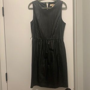 Michael Michael Kors Pleather Black Dress